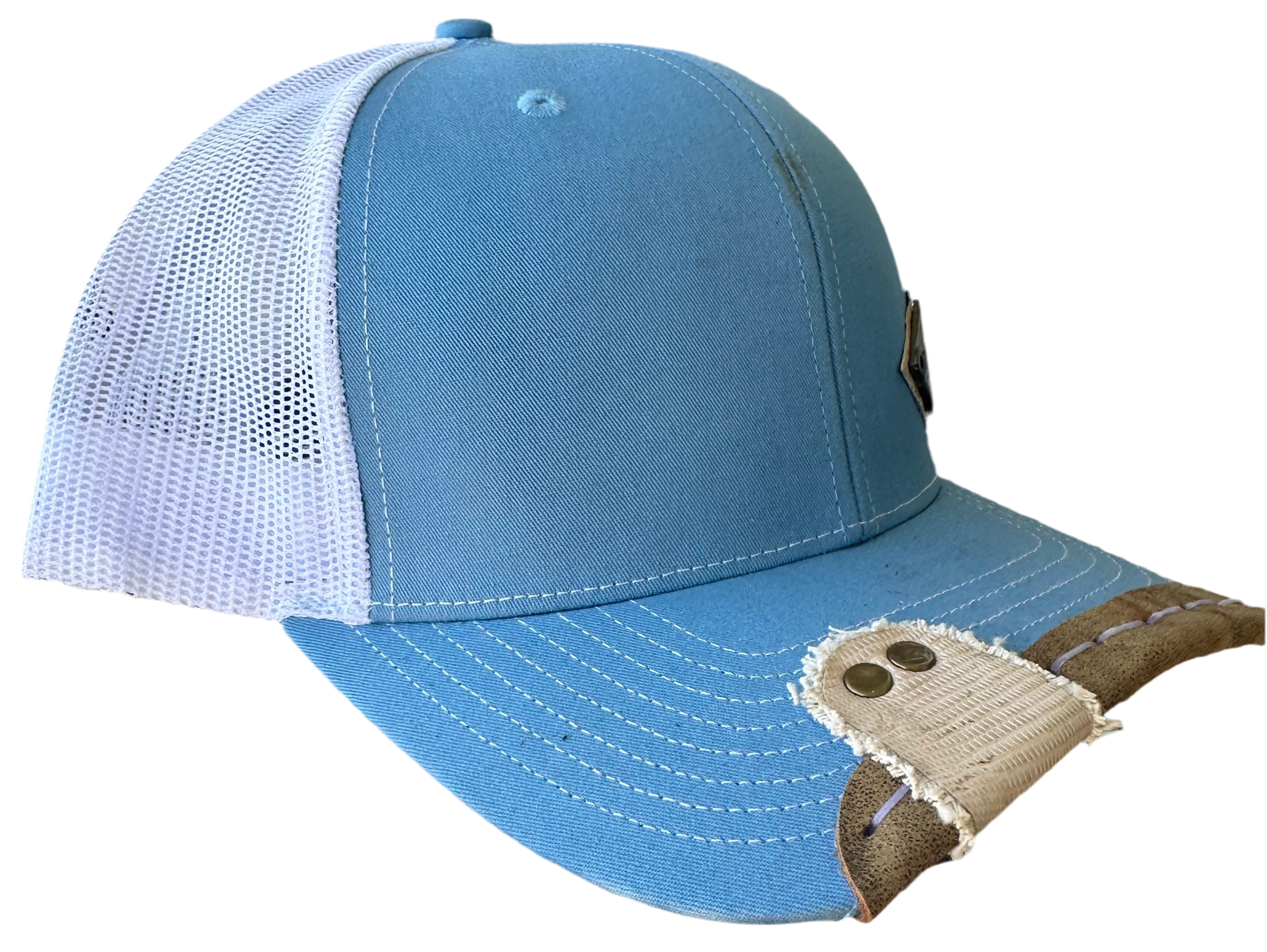 Rustyx Blue and Tan Diamond Lizard Wrap & Tab