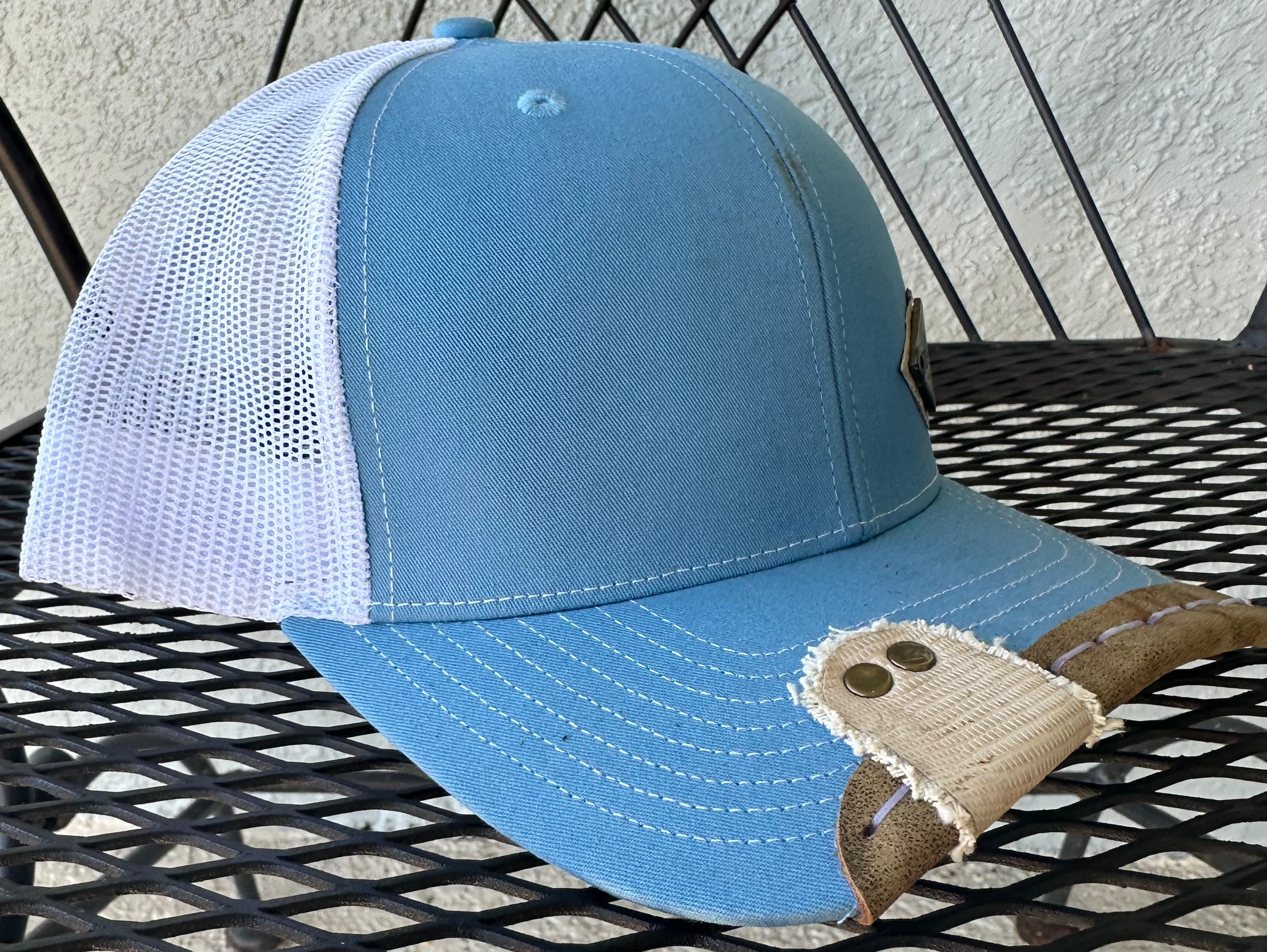 Rustyx Blue and Tan Diamond Lizard Wrap & Tab