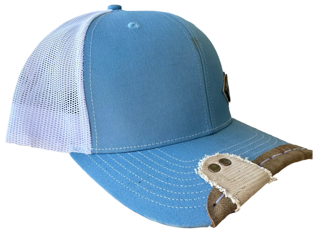Rustyx Blue and Tan Diamond Lizard Wrap & Tab