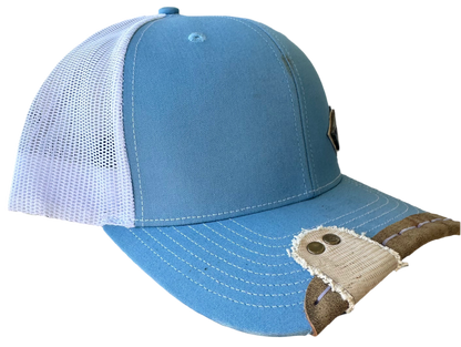 Rustyx Blue and Tan Diamond Lizard Wrap & Tab