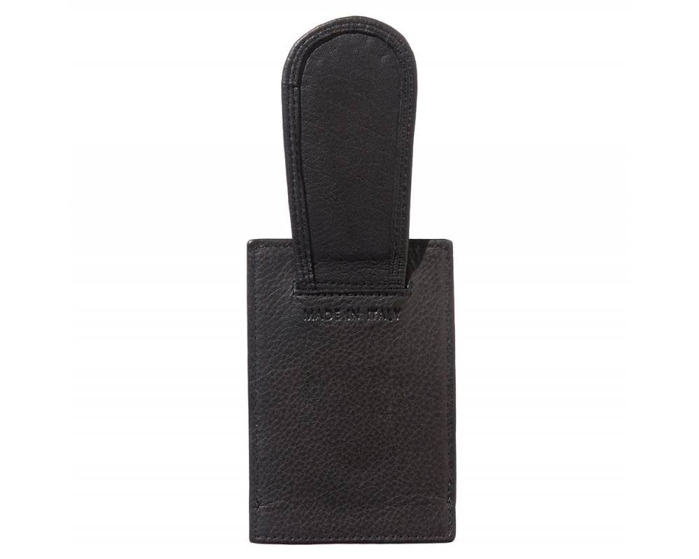 Leather Card Wallet With Clip