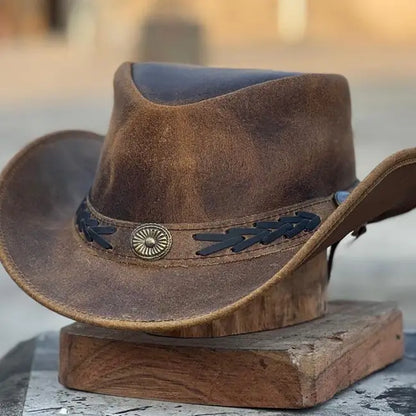 Genuine Leather Cowboy Hat